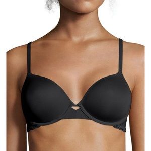 Maidenform DM0074 FlexBack Modern Demi Bra in black size 38D NEW